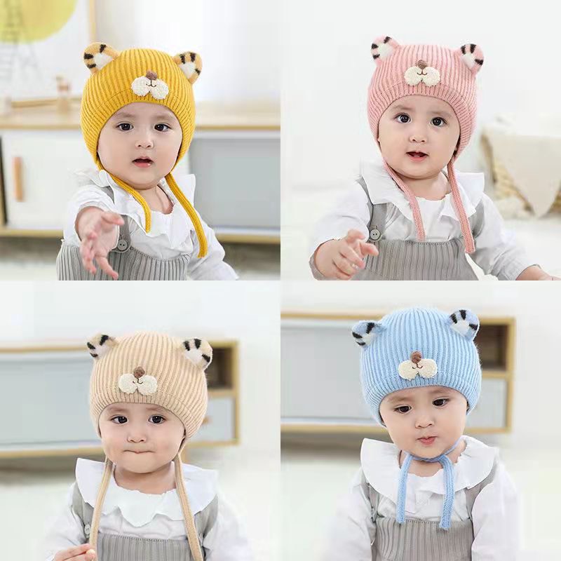 Mũ len tai Hổ cho bé trai bé gái từ 6 tháng đến 2 tuổi