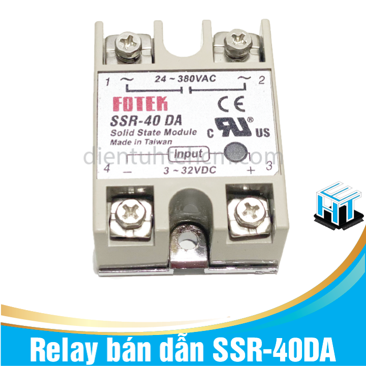 Relay bán dẫn SSR-40DA - 40A/60DA - 60A/100DA - 100A