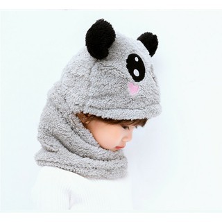 Mũ len bông trẻ em gấu Panda