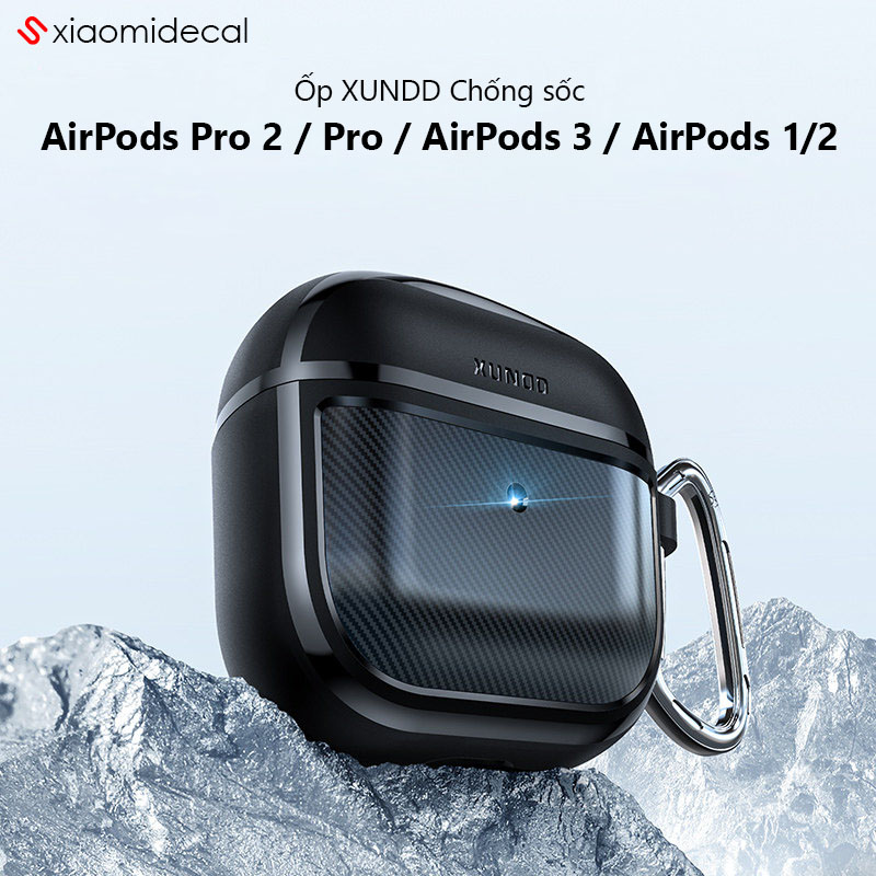 Ốp xundd chống sốc dùng cho tai nghe airpods pro 2 / airpods pro / airpods 3 / airpods 1/2