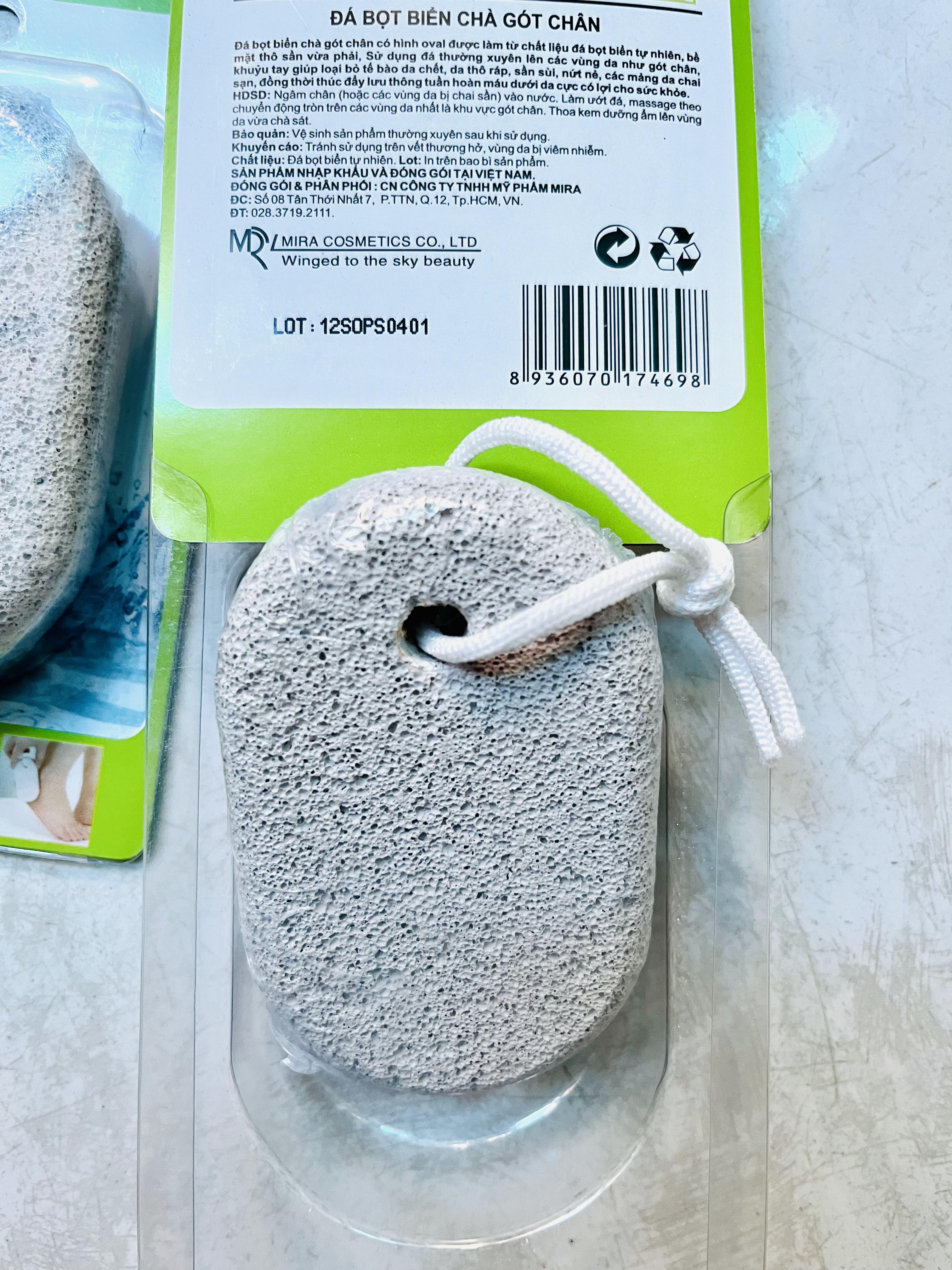 [HCM] Đá bọt biển chà gót chân Suri -Hình Oval