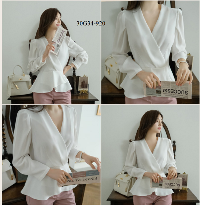 ÁO PEPLUM TAY DÀI SANG TRỌNG