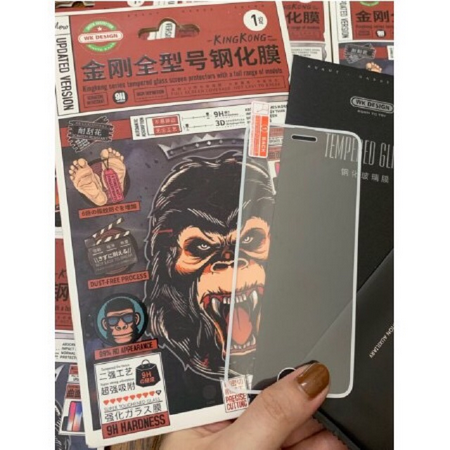 [Lấy mã miễn phí vận chuyển] Siêu kính KING KONG hộp giấy viền nhỏ full màn chịu lực 9H