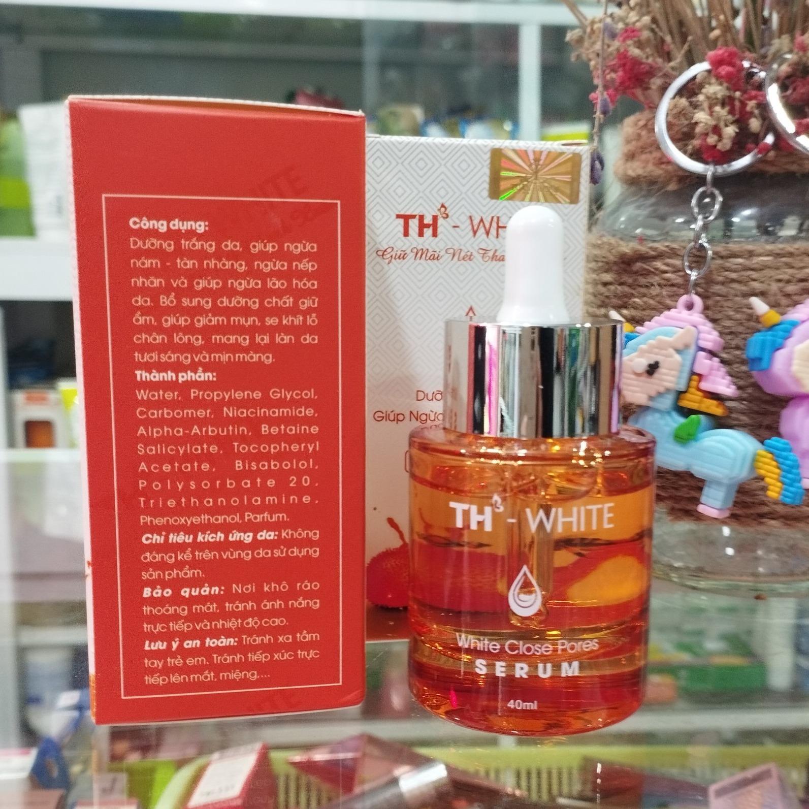 Serum T2H WHITE trắng da, se khít lỗ chân lông 40ml