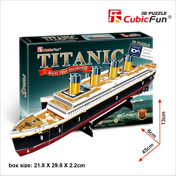 Mô Hình Giấy 3D Tàu Titanic Cubicfun