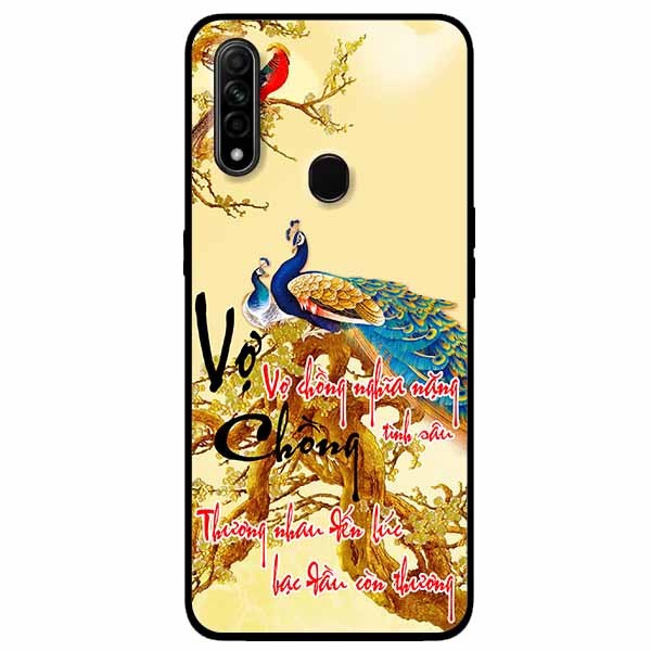 [HCM]Ốp Cường Lực Dẻo Đen Dành Cho Oppo A31 - A8 2020 Mẫu Vợ Chồng Nghĩa Nặng