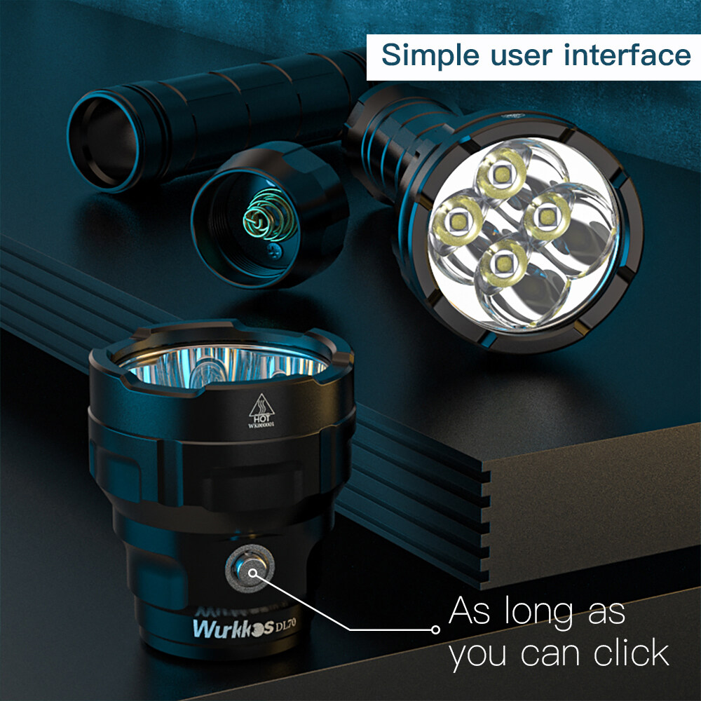 Đèn pin lặn Wurkkos DL70