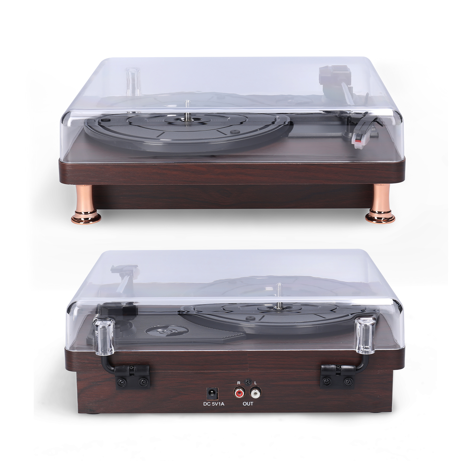 Máy Ghi Âm Vinyl Hoài Cổ Máy Ghi Âm Có Nắp Chống Bụi Máy Ghi Âm Phong Cách Hoài Cổ Cổ Điển