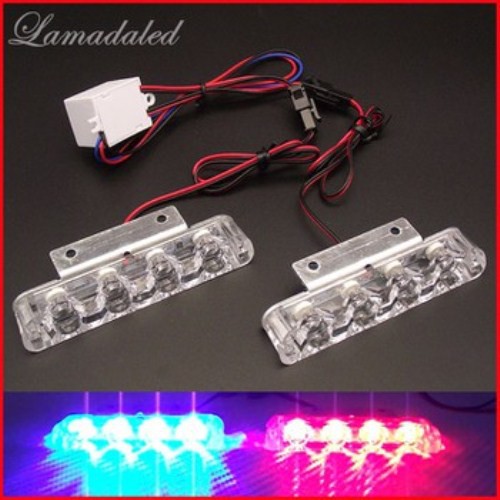Chớp led 3 bóng xanh đỏ 12v
