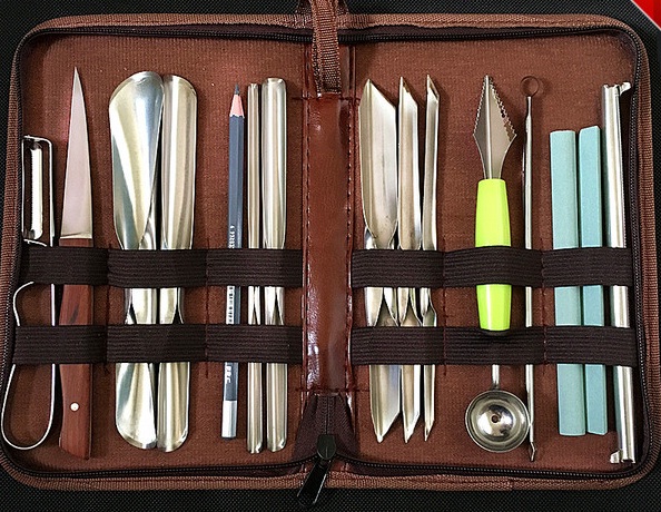 Bộ dụng cụ điêu khắc rau củ quả, bộ dao tỉa, xúc chuyên nghiệp