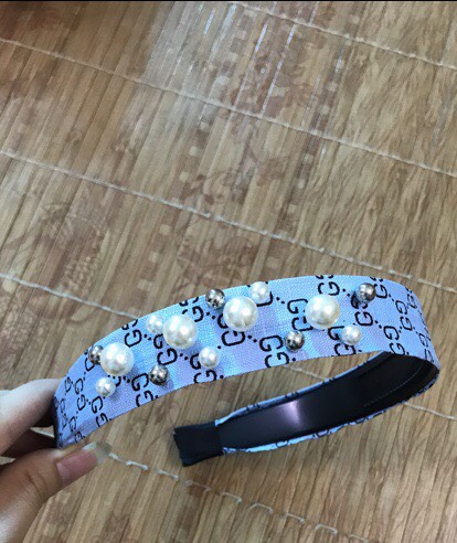 Bờm  cài tóc vải đính hạt siêu xinh