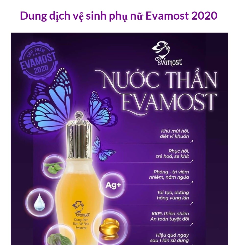 Dung Dịch Vệ Sinh Phụ Nữ Evamost 120ml