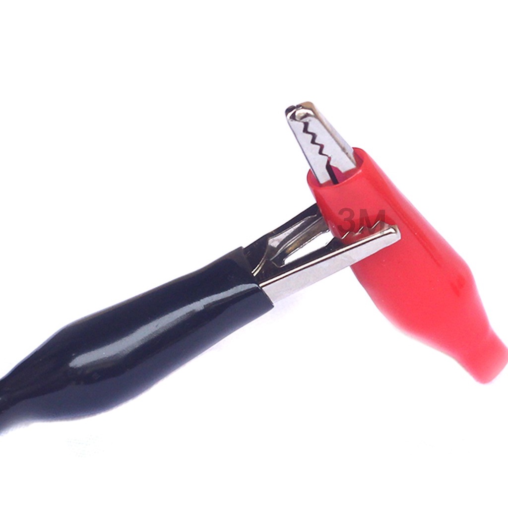Bộ 10 Kẹp Cá Sấu Bền Chắc 3.5 CM (5 Đỏ- 5 Đen)