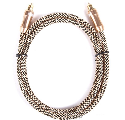 Cáp quang Audio Toslink OPTICAL dài 5m vàng chất lượng cao