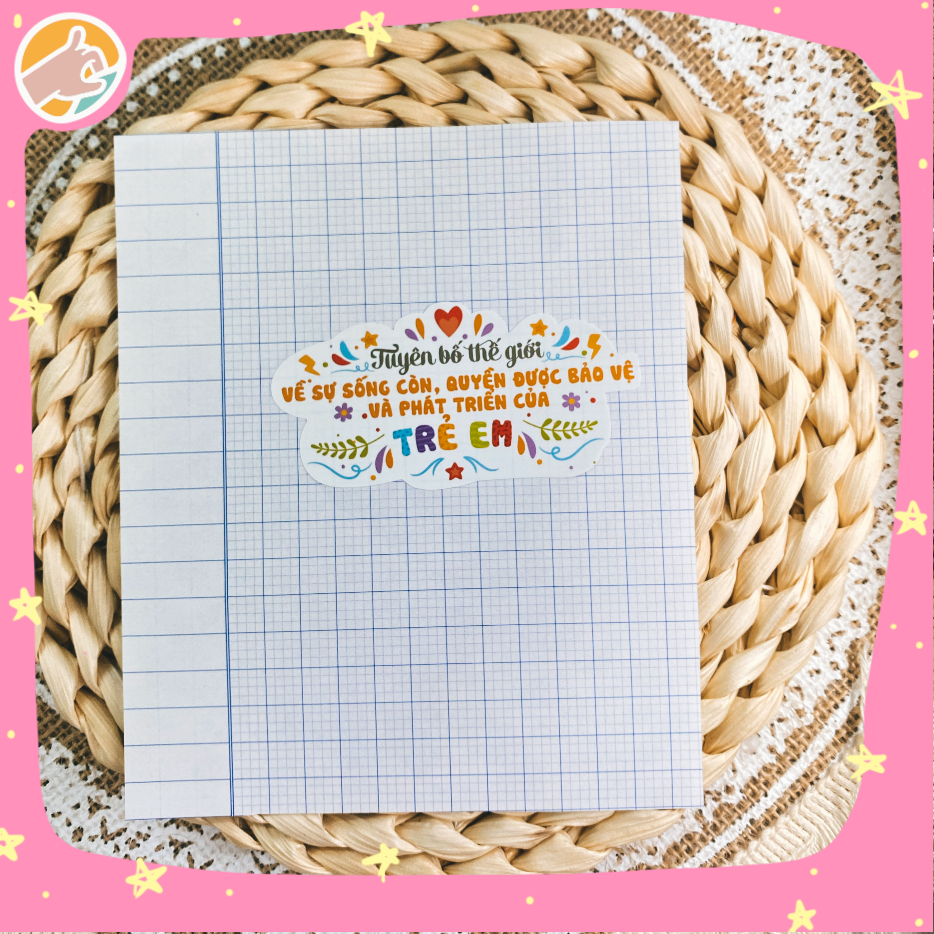 Nhãn dán Sticker môn học 9 - Tựa bài văn