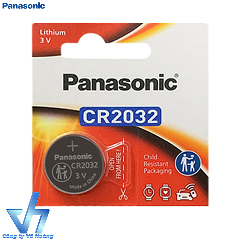 1 pin Panasonic CR2032 Lithium 3V - Pin nút / Pin CMOS