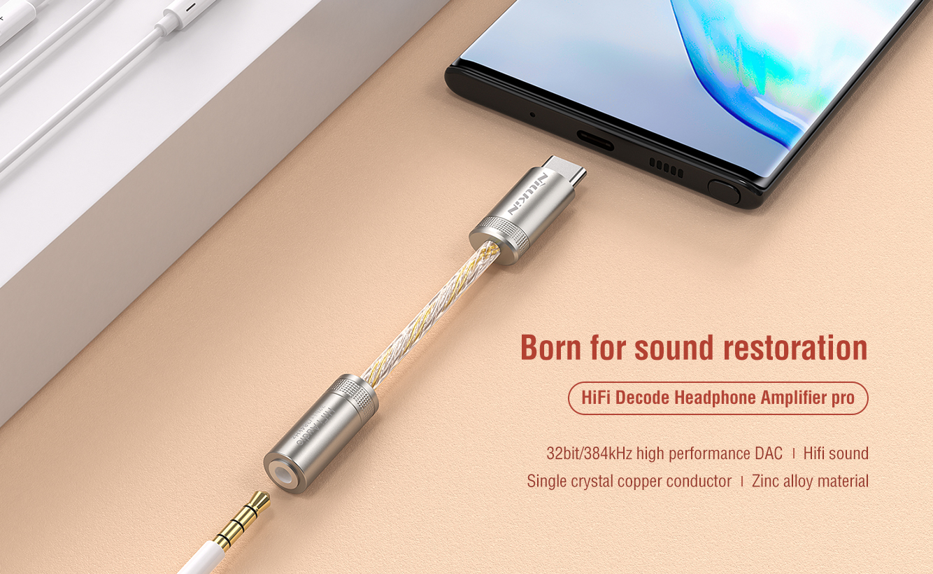 Jack chuyển tai nghe chân type c sang aux 3.5 nillkin hifi pro