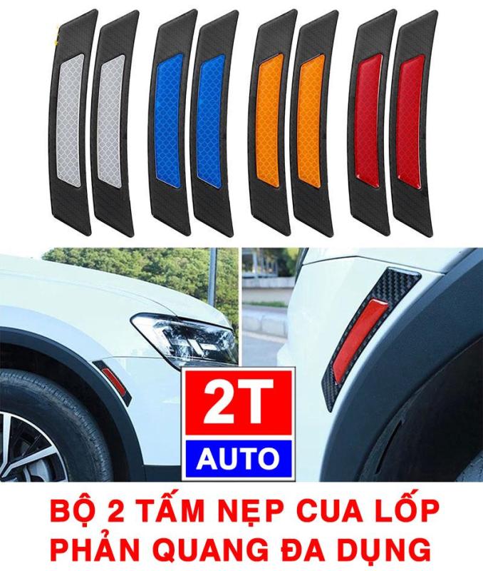 Bộ 2 tấm nẹp bảo vệ cua lốp có phản quang, cảnh báo trong đêm