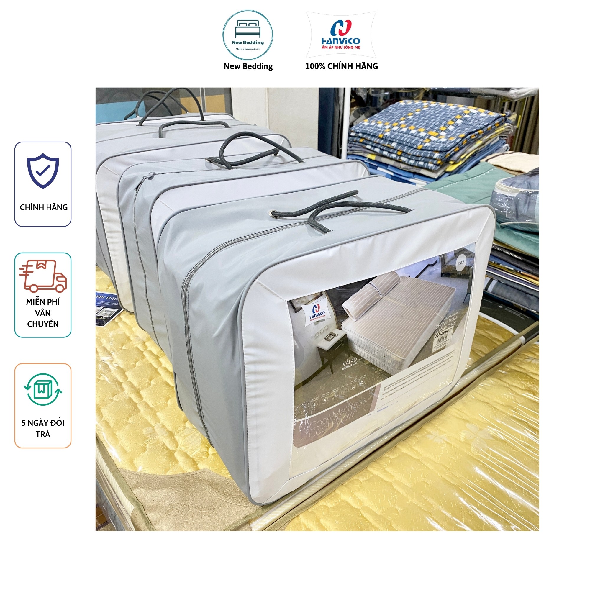 Đệm mát Hanvico Cool Mattress, chiếu mát, chiếu đều hoà