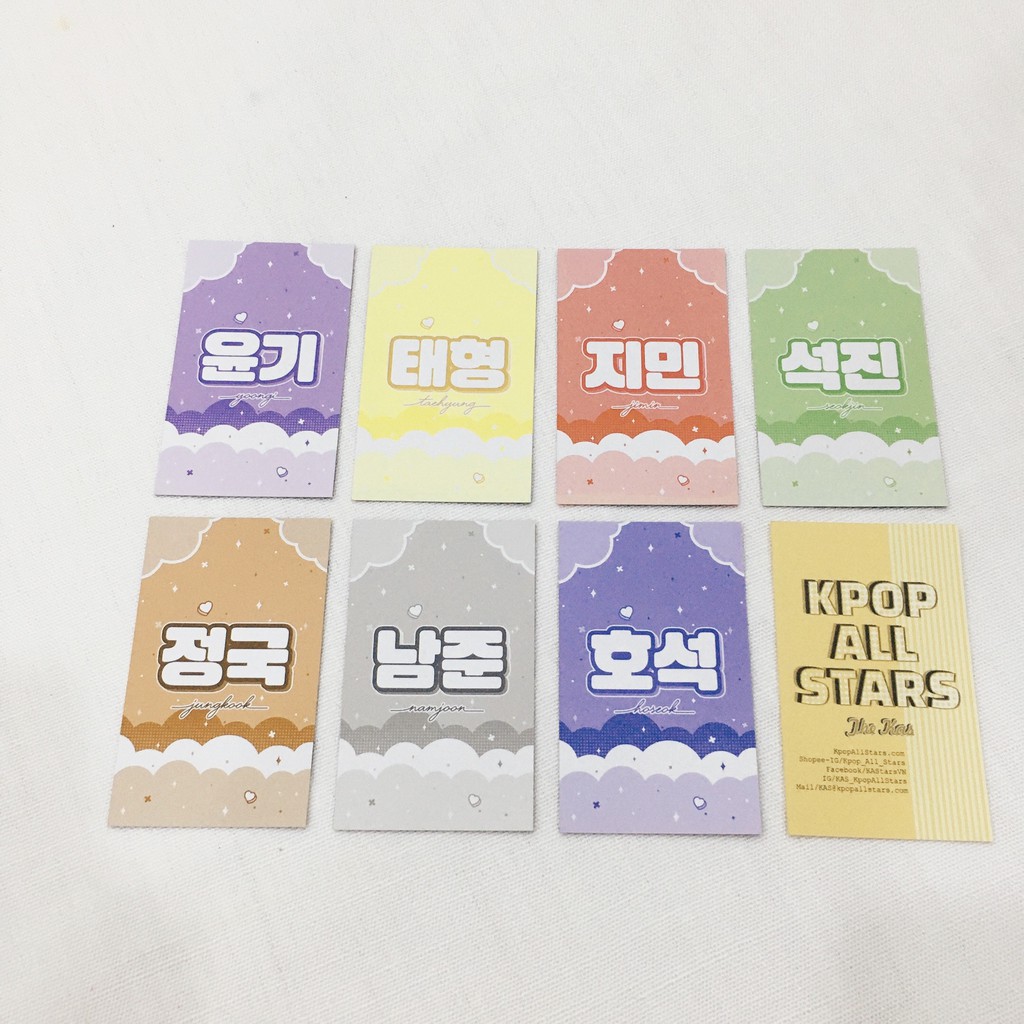 100 CARD BTS T9 DATA ĐỘC QUYỀN KAS - KPOP ALL STARS
