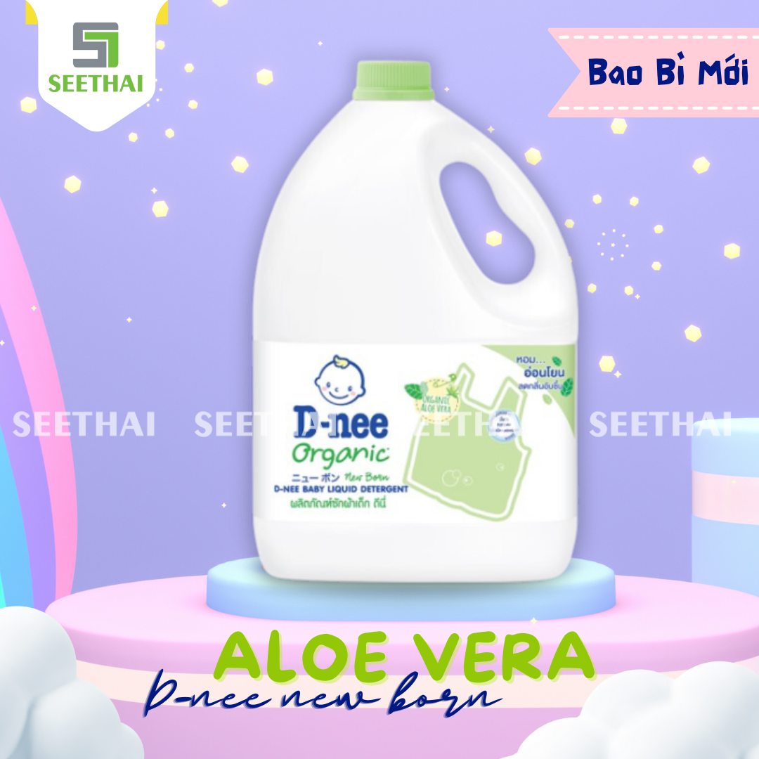 Giặt xả vải em bé DNEE Thái Lan 3000ml nước giặt quần áo em bé hương dịu nhẹ