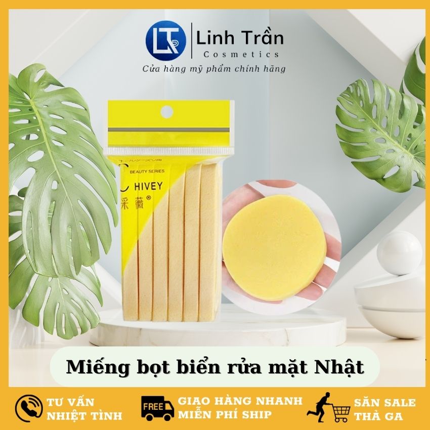 [Chính Hãng] Miếng mút rửa mặt bọt biển của nhật