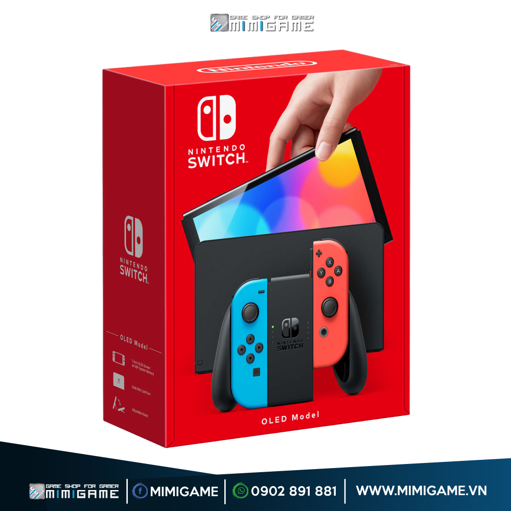 [HCM] Máy Nintendo Switch Oled White Joycon / Red&Blue Joycon