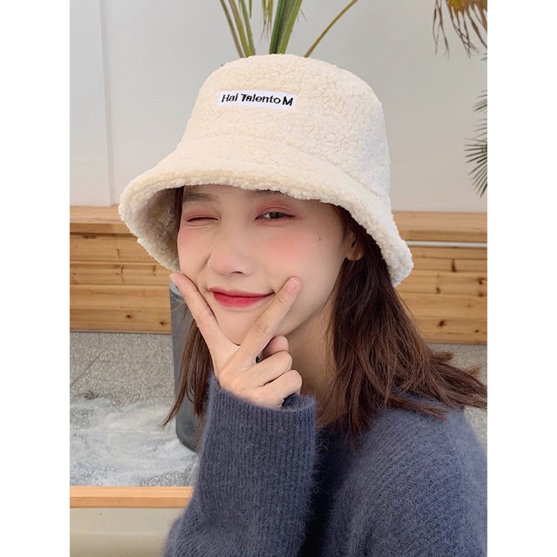 [HCM] Mũ lông cừu, mũ bucket lông cừu CANDY666