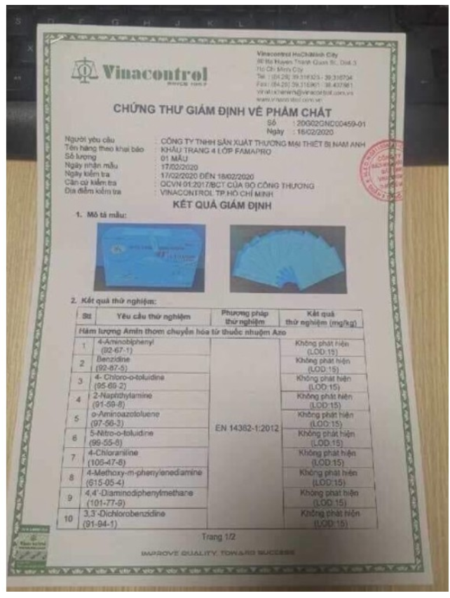 [HCM][HÀNG CHÍNH HÃNG] Khẩu trang 4 lớp FAMAPRO - (hộp 50 cái)