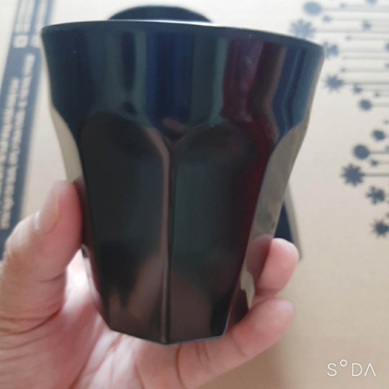 Ly nhựa melamine ly26 màu Đen bóng sang trọng -Cao Cấp
