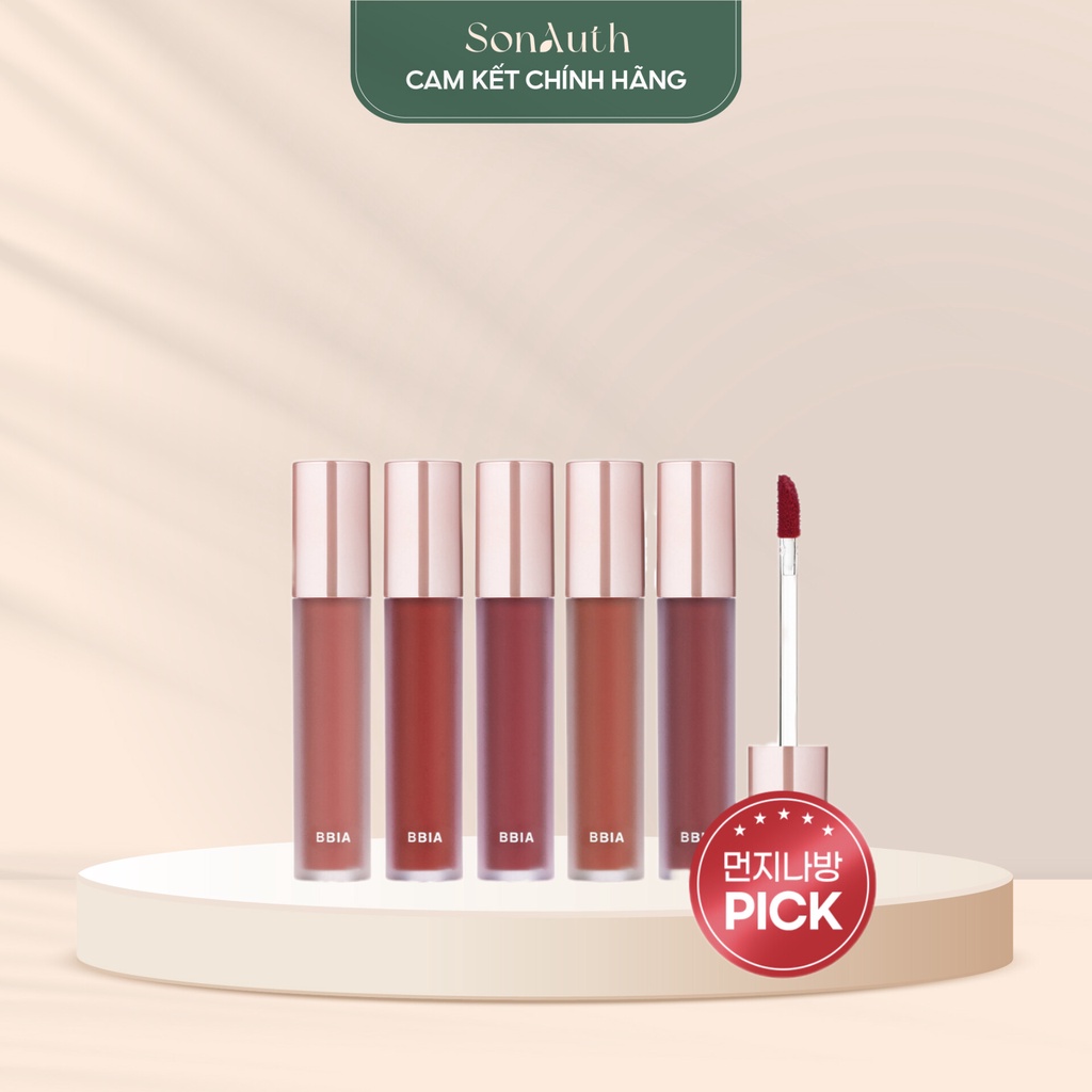 Son kem BBIA Last Velvet Lip Tint [New packaging 2022]