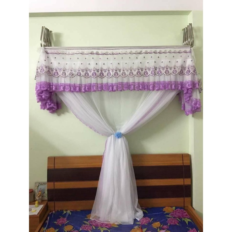 Màn xếp gọn ĐỦ SIZE + NHIỀU MÀU màn khung ren lạnh TRỌN BỘ KHUNG + MÀN