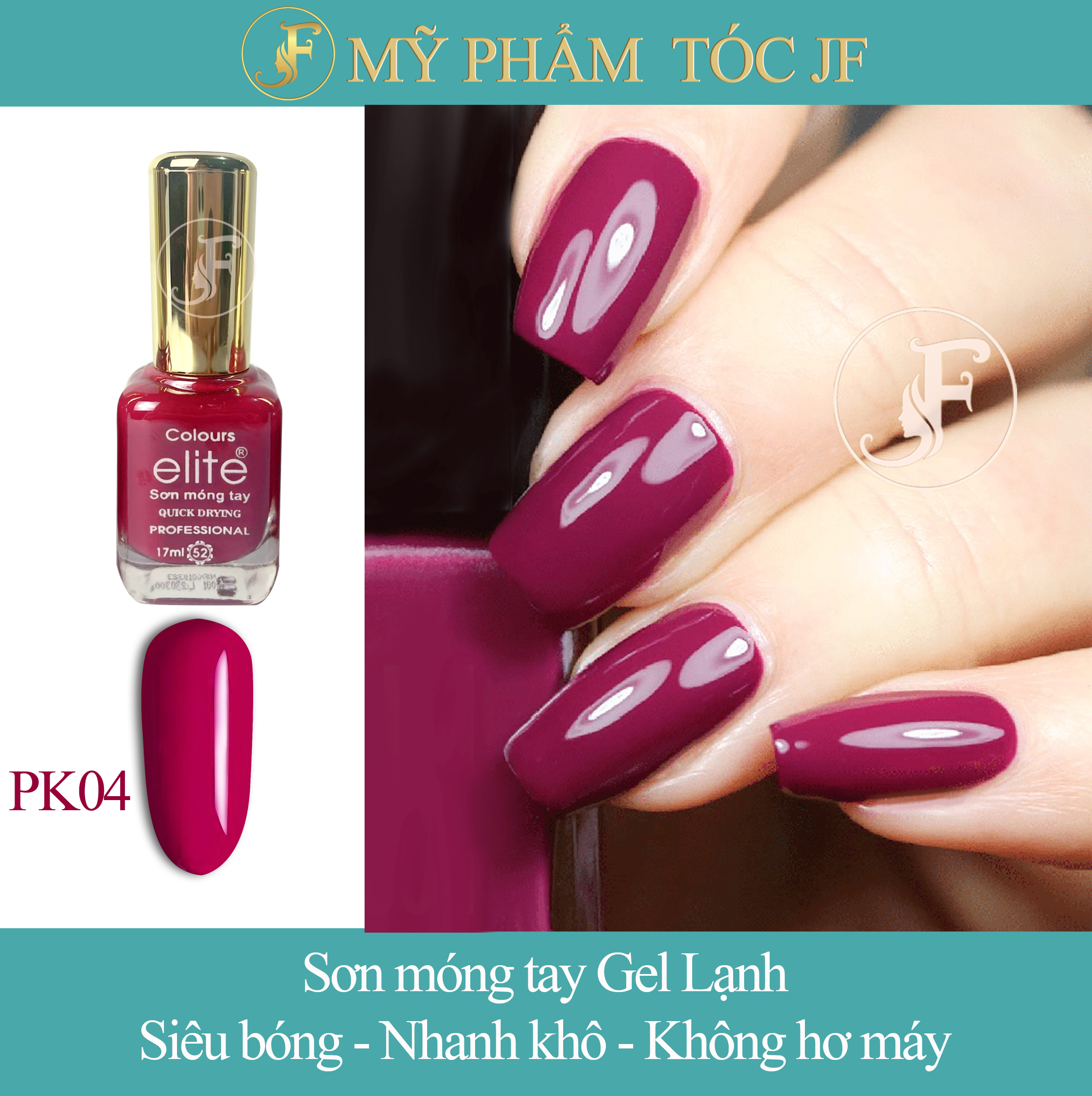 Sơn móng tay gel lạnh cao cấp 16ml tone đỏ - hồng (không cần hơ máy)