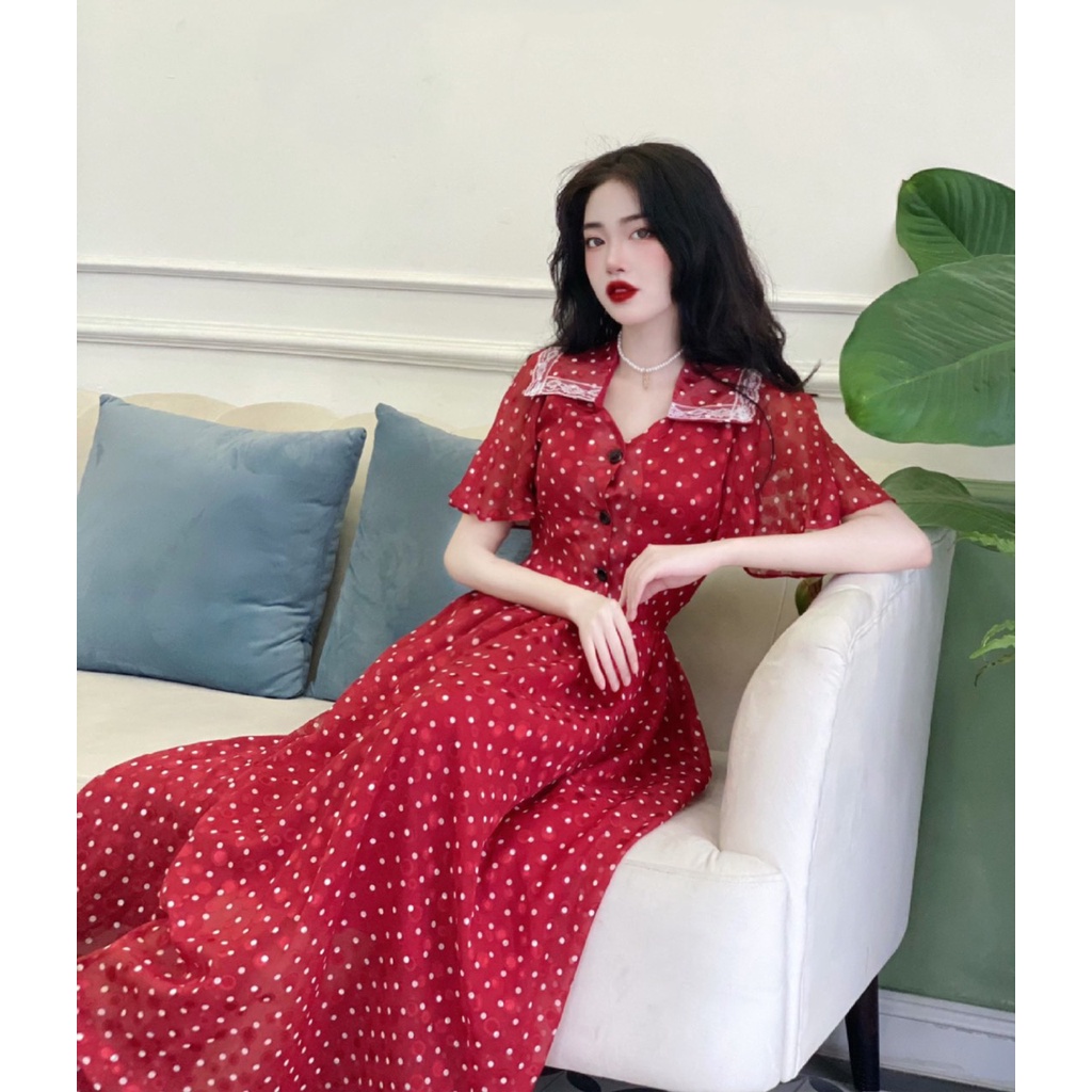 Đầm  maxi style Vintage siêu xinh 324