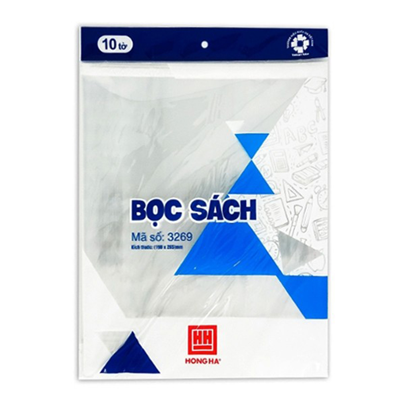 Bọc sách giáo khoa 190 × 265mm 3269 - Hồng Hà