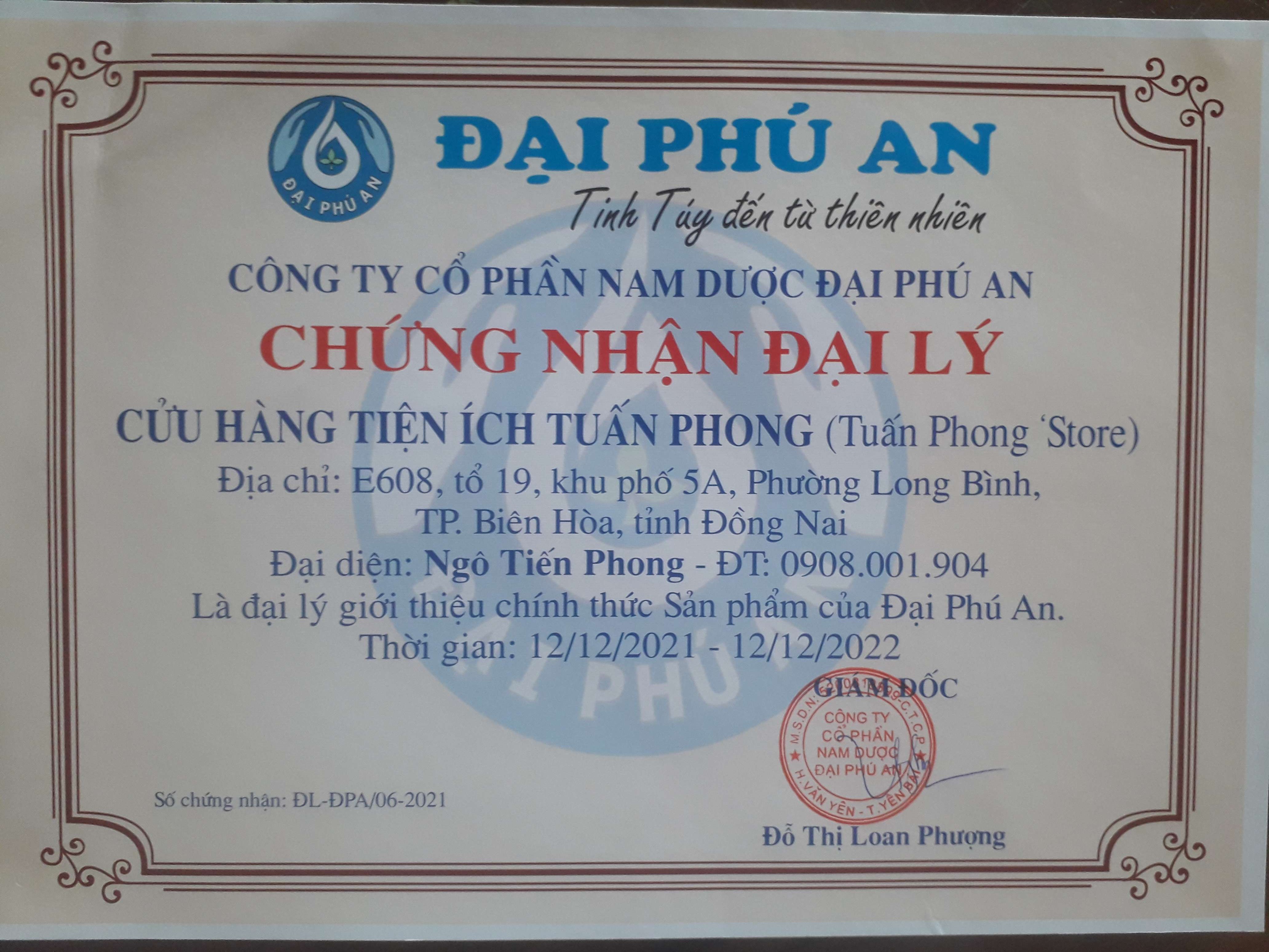 Tinh Dầu Thực Vật Đại Phú An