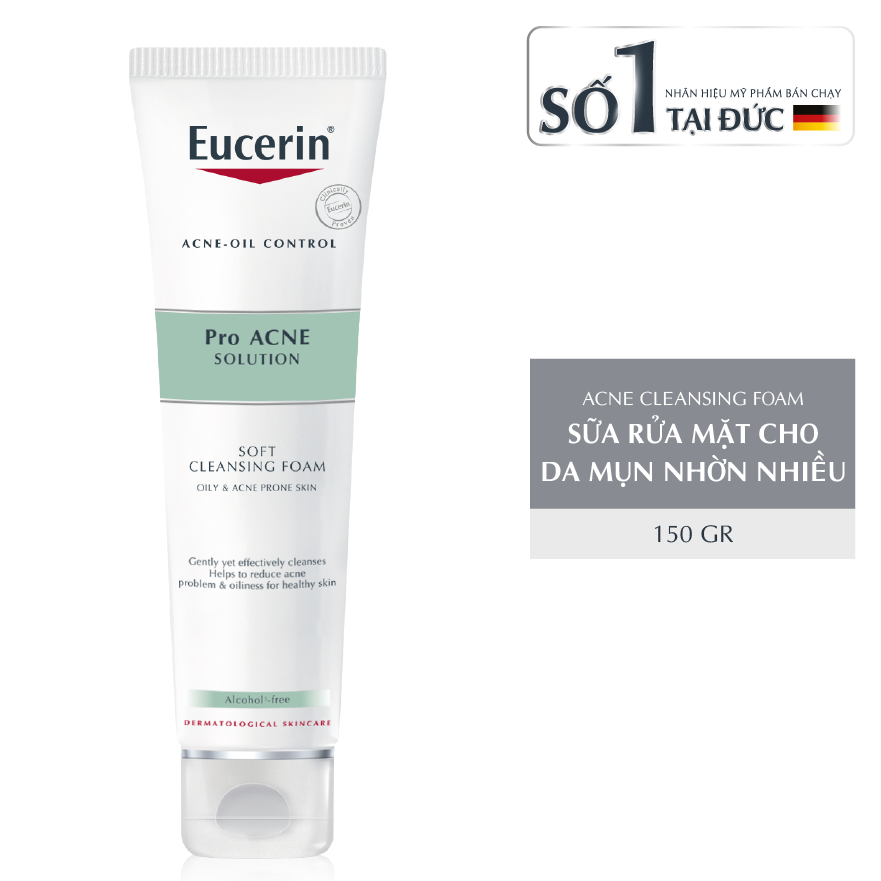 Sữa Rửa Mặt Eucerin Pro Acne Solution Gentle Cleansing Foam