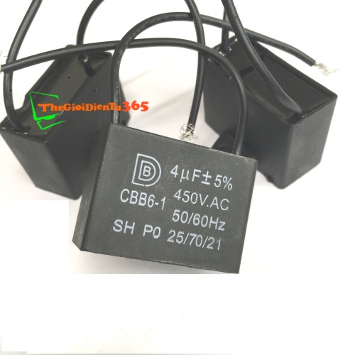 Tụ Quạt Dây 450V 4uf