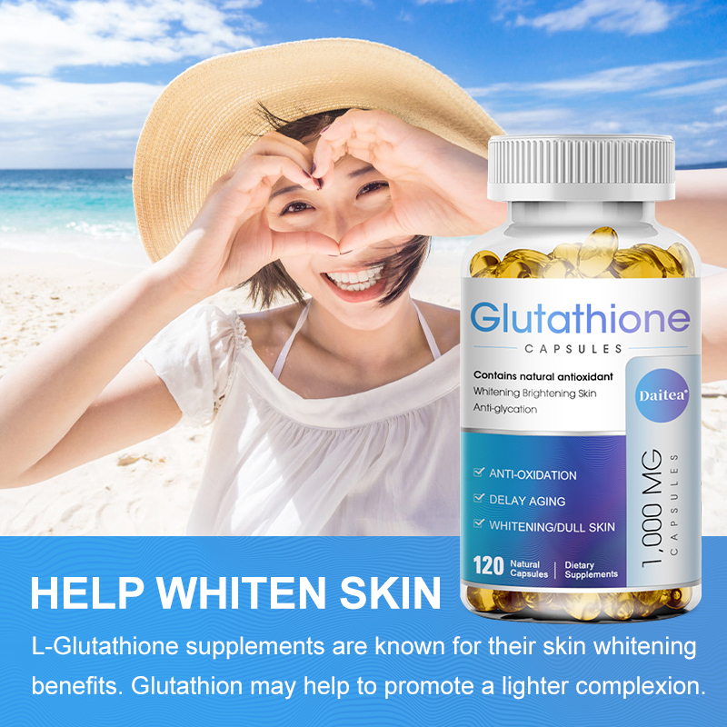 daitea glutathione daitea L-glutathione viên uống trắng da cực mạnh làm mờ vết thâm loại bỏ  nám bổ sung collagen chống oxy hóa chống lão hóa cho da Dilute Dark Spots  Eliminate Melasma -