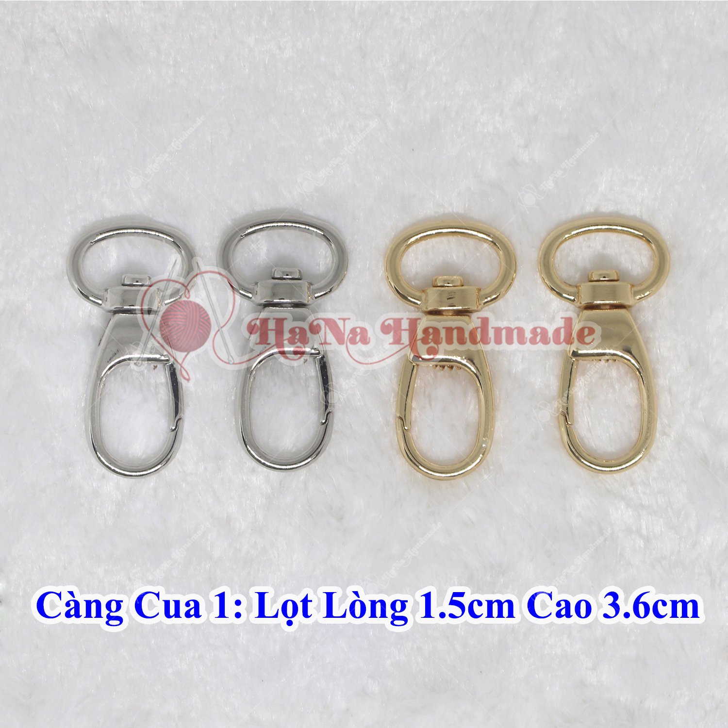càng cua 12k gắn túi xách
