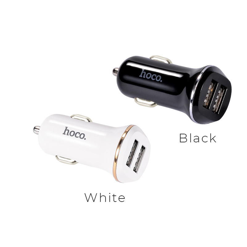 Cóc Sạc Nhanh Hoco Z1 Xe Hơi 2 Cổng Usb 2.1a