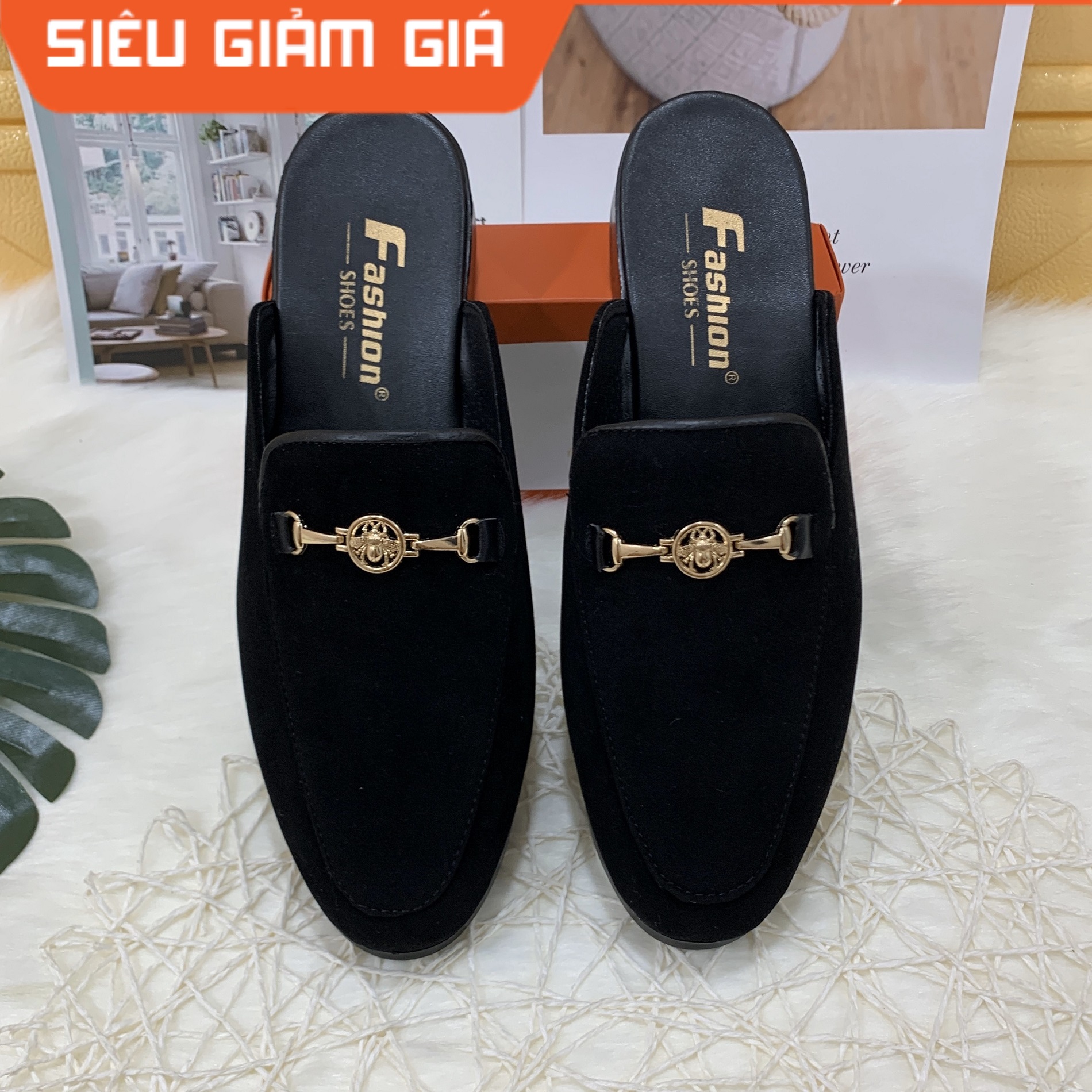 Giày sục nỉ nam phối xích ong ngang - BHNT Shop
