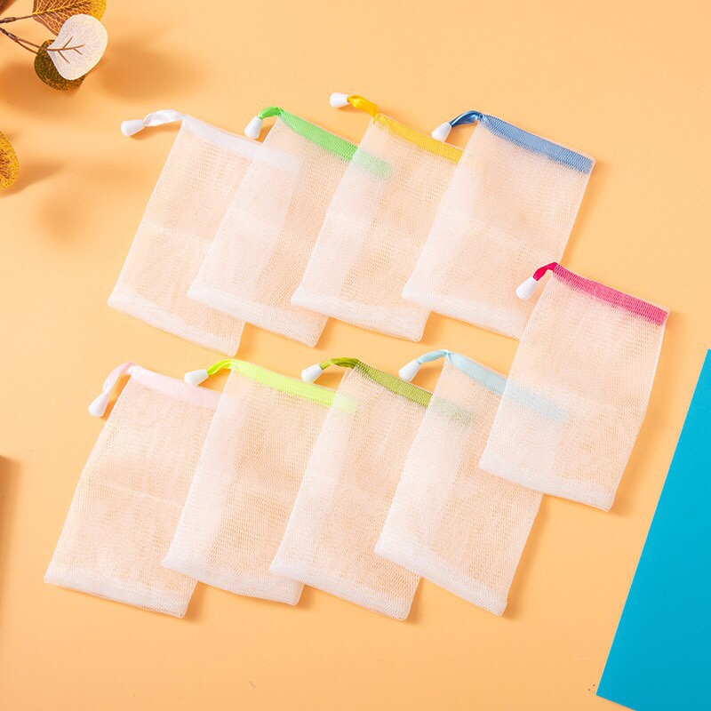 [Giá sỉ] Combo 10 Túi Lưới Tạo Bọt Xà Bông 9cm x 15cm