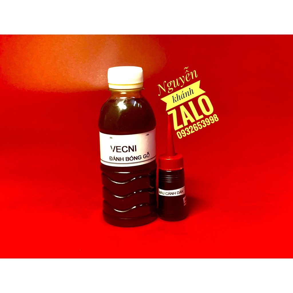 Vecni đánh bóng gỗ và màu ( cánh gián , vàng ,đen,đỏ,cam,xanh dương, xanh lá)