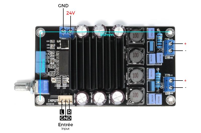 [HCM]Mạch khuếch đại âm thanh kỹ thuật số Class D STA508