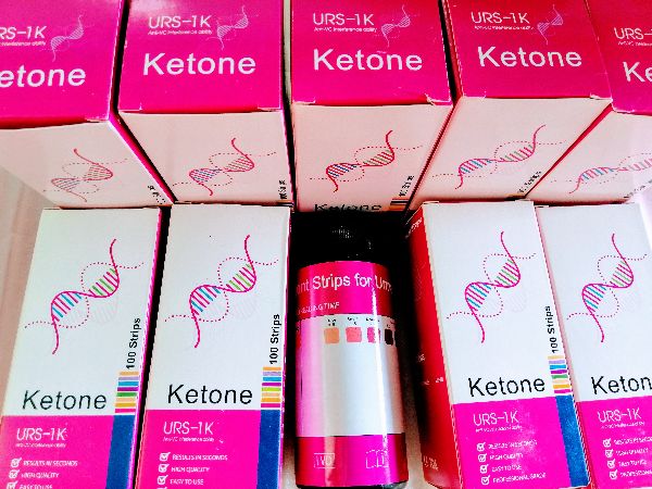 (loại tốt)HỘP 100 que thử keto 1 thông số URS-1K