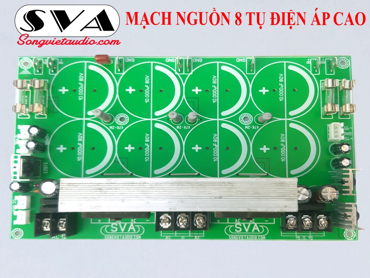 MẠCH NGUỒN 8 TỤ điện áp cao - 1 MẠCH