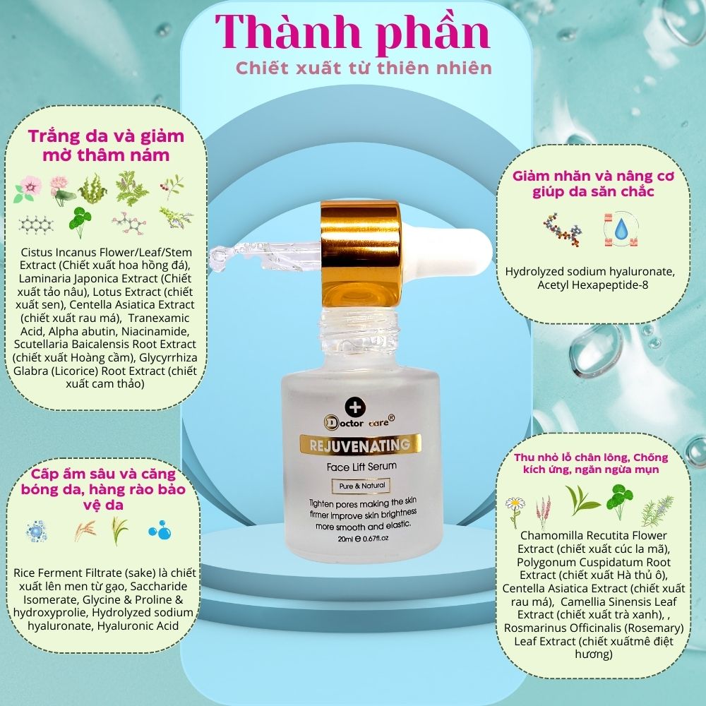 Serum  trắng da mờ thâm cấp ẩm  giờ Doctor care