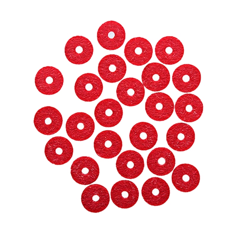 90Pcs Piano Keyboard Felt Front Rail Regulating Punchings Repair Parts (Red) Malaysia