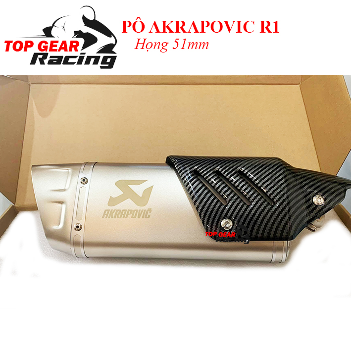 Pô Akrapovic R1 Rẻ Âm Thanh Uy Lực, Thiết Kế Thể Thao <Dpol>